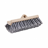 Dual-Surface Vehicle Brush, Black Polypropylene Bristles, 10" Brush, Brown Plastic Handle (8420)