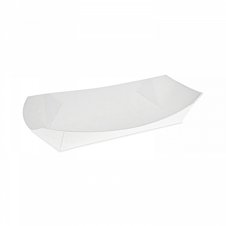 Paperboard Boat Basket, Hot Dog Tray with Perforations, 7 x 1.75 x 1.4, White, Paper, 1,000/Carton (DDOGTPAC)