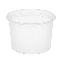 Newspring DELItainer Microwavable Container, 64 oz, 6.25 x 6.25 x 4.5, Natural, Plastic, 120/Carton (L6064)