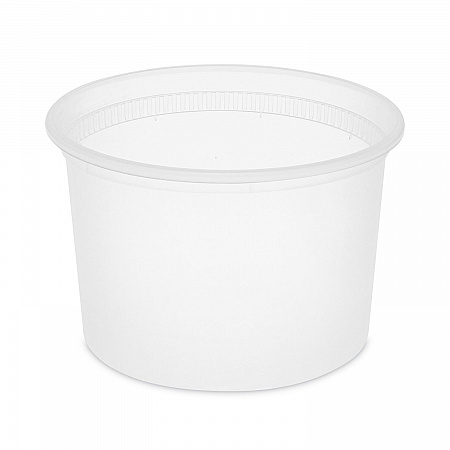 Newspring DELItainer Microwavable Container, 64 oz, 6.25 x 6.25 x 4.5, Natural, Plastic, 120/Carton (L6064)