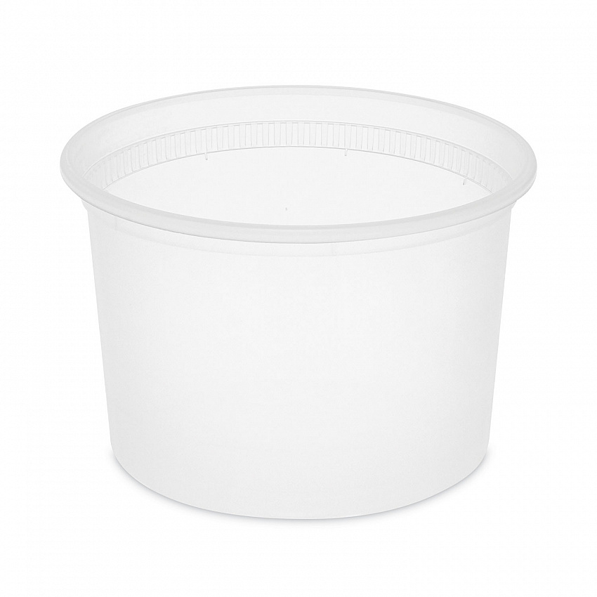 Newspring DELItainer Microwavable Container, 64 oz, 6.25 x 6.25 x 4.5, Natural, Plastic, 120/Carton (L6064)