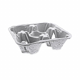 EarthChoice Carry-Safe Beverage Carrier, 8 oz to 32 oz, Four Cups + Food Tray, Natural, 300/Carton (M510032)