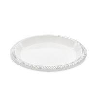 Meadoware Impact Plastic Dinnerware, Plate, 10.25" dia, White, 500/Carton (MI10)