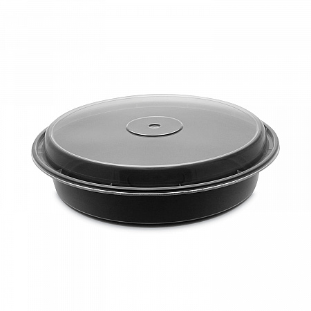Newspring VERSAtainer Microwavable Containers, Vented Lid, 48 oz, 9