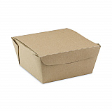 EarthChoice OneBox Paper Box, 37 oz, 4.5 x 4.5 x 2.5, Brown, 312/Carton (NOB01KEC)