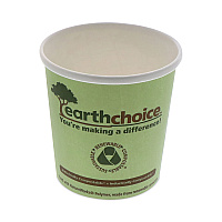 EarthChoice Compostable Soup Cup Large, 16 oz, 3.63" Diameter x 3.88" h, Green, Paper, 500/Carton (PHSC16ECDI)