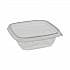 EarthChoice Square Recycled Bowl, 12 oz, 5 x 5 x 1.62, Clear, Plastic, 504/Carton (SAC0512)