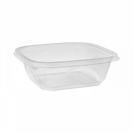 EarthChoice Square Recycled Bowl, 32 oz, 7 x 7 x 2, Clear, Plastic, 300/Carton (SAC0732)