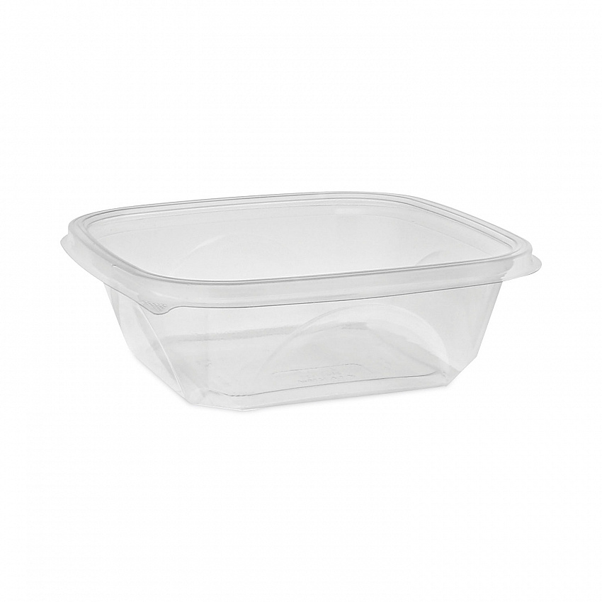 EarthChoice Square Recycled Bowl, 32 oz, 7 x 7 x 2, Clear, Plastic, 300/Carton (SAC0732)