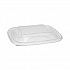 EarthChoice Recycled PET Container Lid, For 24 to 32 oz Container Bases, 7.37 x 7.37 x 0.83, Clear, Plastic, 300/Carton (SACLD07)
