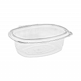 EarthChoice Recycled PET Hinged Container, 24 oz, 7.37 x 5.87 x 2.37, Clear, Plastic, 280/Carton (YCA910240000)