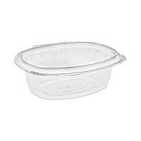 EarthChoice Recycled PET Hinged Container, 24 oz, 7.37 x 5.87 x 2.37, Clear, Plastic, 280/Carton (YCA910240000)