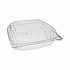 SENSATION SmartLock Hinged Lid Container, 9.2 x 8.9 x 3.1, Clear, Plastic, 200/Carton (YCI821100000)