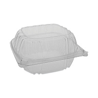 SENSATION SmartLock Hinged Lid Container, 5.7 x 6 x 3.1, Clear, Plastic, 500/Carton (YCI821600000)