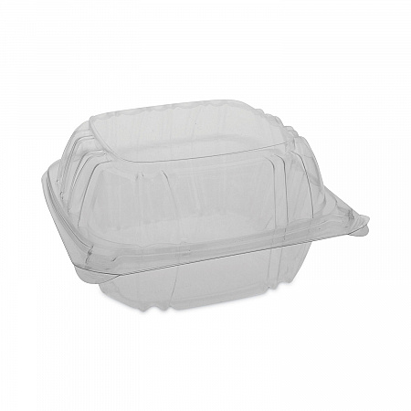 SENSATION SmartLock Hinged Lid Container, 5.7 x 6 x 3.1, Clear, Plastic, 500/Carton (YCI821600000)