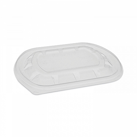 ClearView MealMaster Lid with Fog Gard Coating, Medium Flat Lid, 8.12 x 6.5 x 0.37, Clear, Plastic, 252/Carton (YCN8462S00D0)