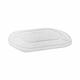ClearView MealMaster Lid with Fog Gard Coating, Large Flat Lid, 9.38 x 8 x 0.38, Clear, Plastic, 300/Carton (YCN8463S00D0)
