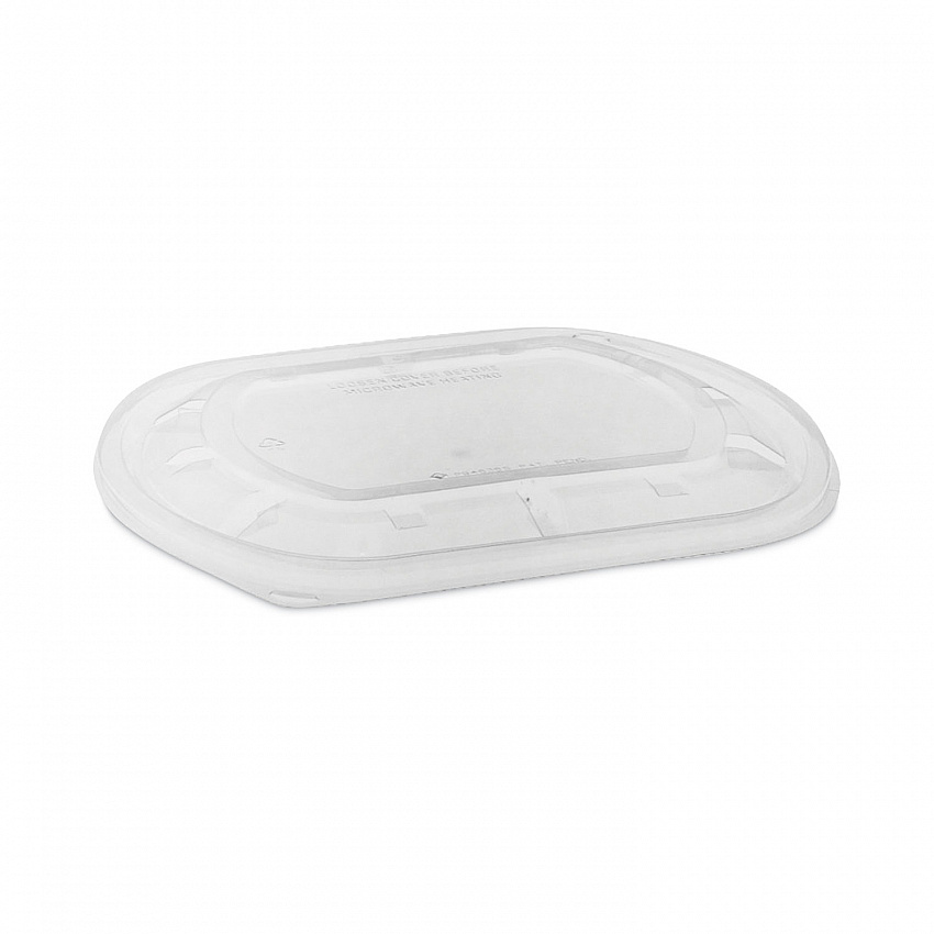 ClearView MealMaster Lid with Fog Gard Coating, Large Flat Lid, 9.38 x 8 x 0.38, Clear, Plastic, 300/Carton (YCN8463S00D0)