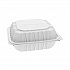 EarthChoice Vented Microwavable MFPP Hinged Lid Container, 3 Compartments, 8.4 x 8.7 x 3.1, White, Plastic, 146/Carton (YCNW0853)
