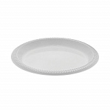 Meadoware Impact Plastic Dinnerware, Plate, 8.88" dia, White, 400/Carton (YMI9)