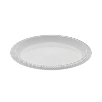 Meadoware Impact Plastic Dinnerware, Plate, 8.88" dia, White, 400/Carton (YMI9)