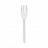 Fieldware Cutlery, Mediumweight Fork, Plastic, White, 1,000/Carton (YFWFWCH)