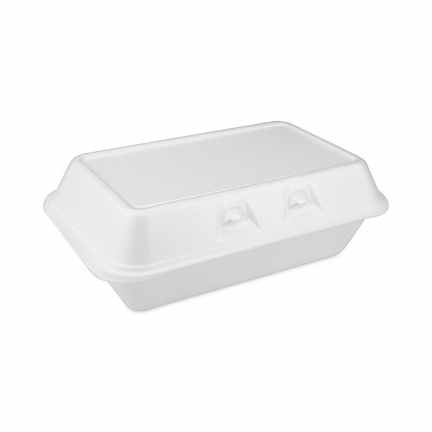 SmartLock Foam Hinged Lid Container, Medium, 8.8 x 5.5 x 3, White, 220/Carton (YHLW01880000)