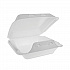 SmartLock Foam Hinged Lid Container, Medium, 8 x 8 x 3, White, 150/Carton (YHLW08010000)