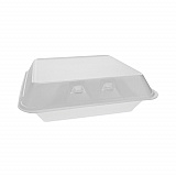 SmartLock Foam Hinged Lid Container, X-Large, 9.5 x 10.5 x 3.3, White, 250/Carton (YHLW10010000)