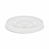 Plastic Portion Cup Lid, Fits 0.5 oz to 1 oz Portion Cups, Clear, 100/Sleeve, 25 Sleeves/Carton (YLS1FR)