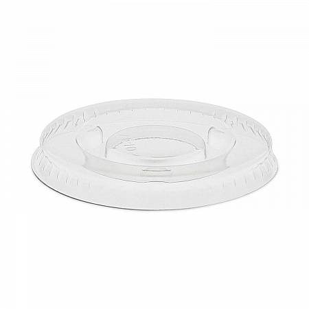 Plastic Portion Cup Lid, Fits 0.5 oz to 1 oz Portion Cups, Clear, 100/Sleeve, 25 Sleeves/Carton (YLS1FR)