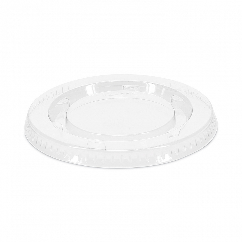 Plastic Portion Cup Lid, Fits 1.5 oz to 2.5 oz Portion Cups, Clear, 100/Pack, 24 Packs/Carton (YLS2FR)