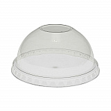 EarthChoice Strawless RPET Lid, Dome Lid, Fits 9 oz to 20 oz "A" Cups, Plastic, Clear, 900/Carton (YPDL20CNH)