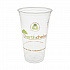 EarthChoice Compostable Cold Cup, 24 oz, Plastic, Clear/Printed, 580/Carton (YPLA24CEC)