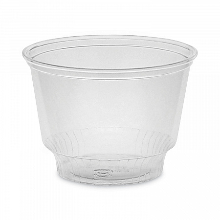 EarthChoice Recycled Clear Plastic Sundae Dish, 8 oz, 4