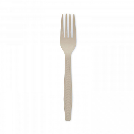EarthChoice PSM Cutlery, Heavyweight Fork, Plastic, Tan, 1,000/Carton (YPSMFTEC)