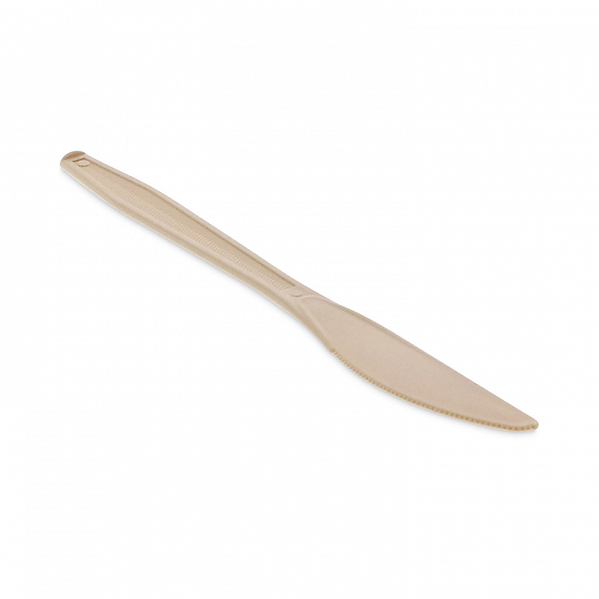 EarthChoice PSM Cutlery, Heavyweight Knife, Plastic, Tan, 1,000/Carton (YPSMKTEC)