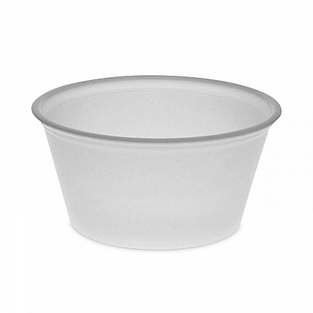Plastic Portion Cup, 2 oz, Translucent, 200/Bag, 12 Bags/Carton (YS200)