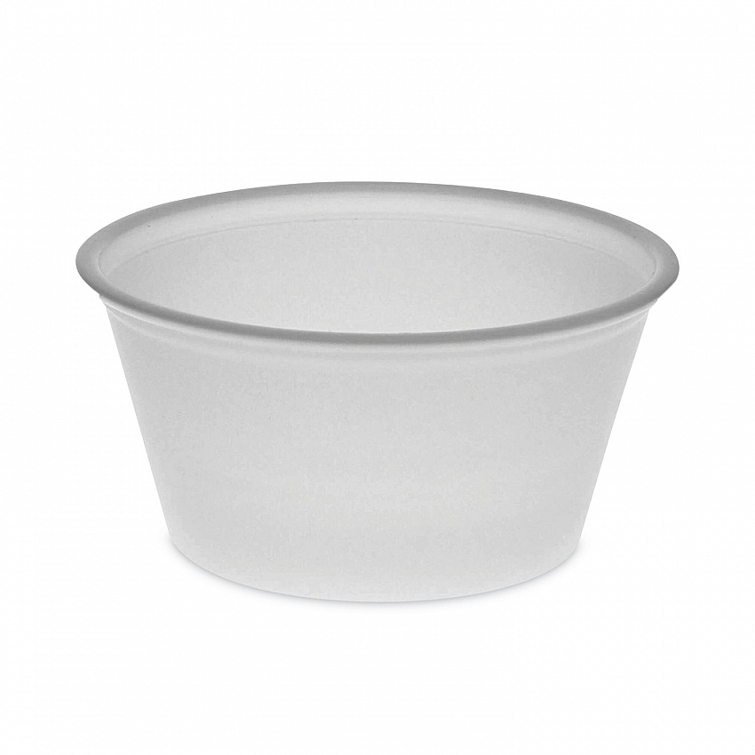 Plastic Portion Cup, 2 oz, Translucent, 200/Bag, 12 Bags/Carton (YS200)