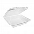 Vented Foam Hinged Lid Container, Dual Tab Lock Economy, 9.1 x 9 x 3.3, White, 150/Carton (YTD19901ECON)