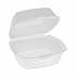 Foam Hinged Lid Container, Single Tab Lock, 5 x 5 x 2.5, White, 500/Carton (YTH100790000)