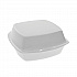 Foam Hinged Lid Container, Single Tab Lock, 6 x 6 x 3, White, 500/Carton (YTH100800000)