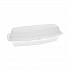 Foam Hinged Lid Container, Single Tab Lock Hot Dog, 7.25
