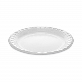 Placesetter Deluxe Laminated Foam Dinnerware, Plate, 8.88" dia, White, 500/Carton (YTK100090000)