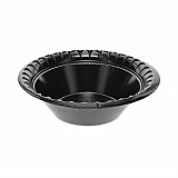 Placesetter Deluxe Laminated Foam Dinnerware, Bowl, 12 oz, Black, 1,000/Carton (YTKB00120000)