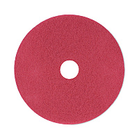 Buffing Floor Pads, 21" Diameter, Red, 5/Carton (4021RED)