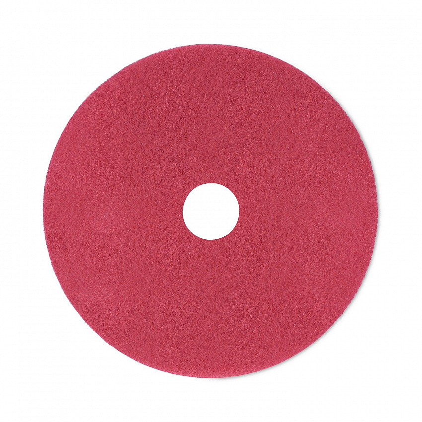 Buffing Floor Pads, 21" Diameter, Red, 5/Carton (4021RED)