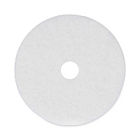 Polishing Floor Pads, 20" Diameter, White, 5/Carton (4020WHI)