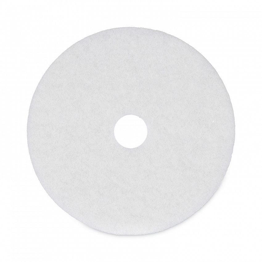 Polishing Floor Pads, 20" Diameter, White, 5/Carton (4020WHI)