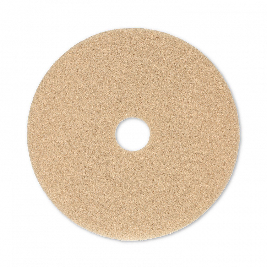 Burnishing Floor Pads, 20" Diameter, Tan, 5/Carton (4020ULT)